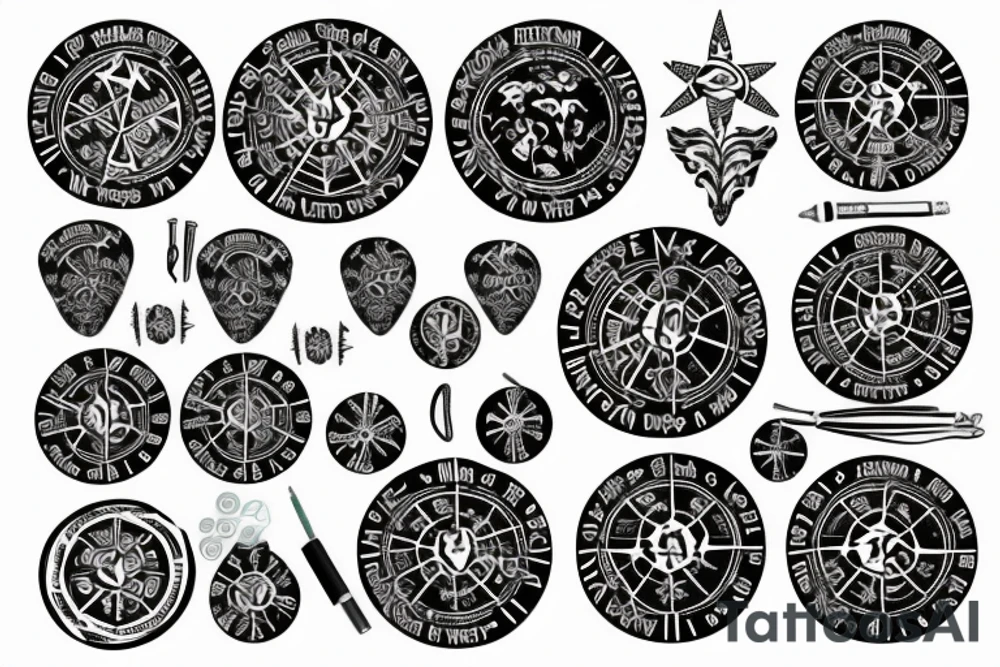 Vegvisir with vanity parties and a map tattoo idea