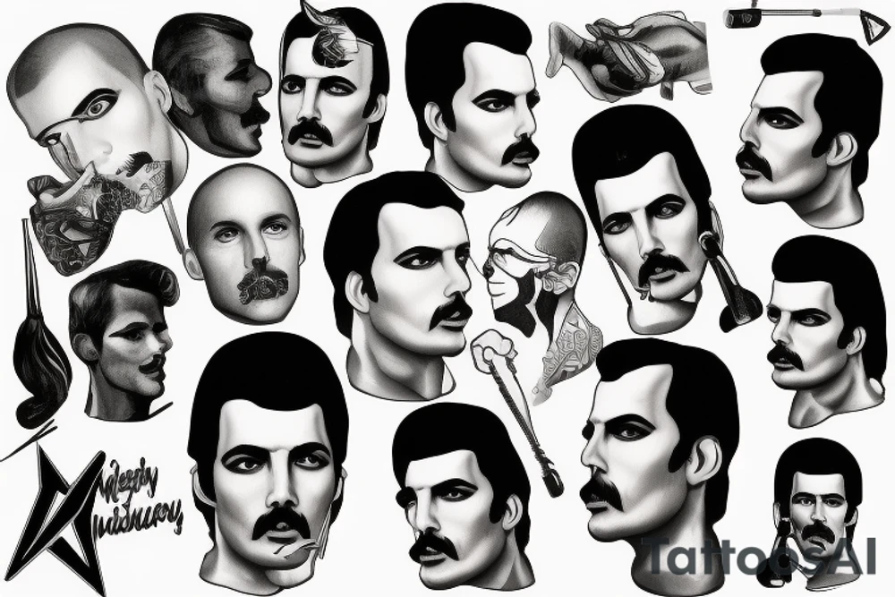 Freddie Mercury tattoo idea