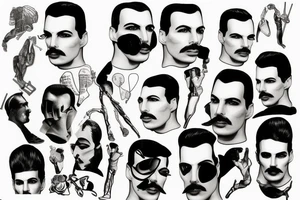 Freddie Mercury tattoo idea