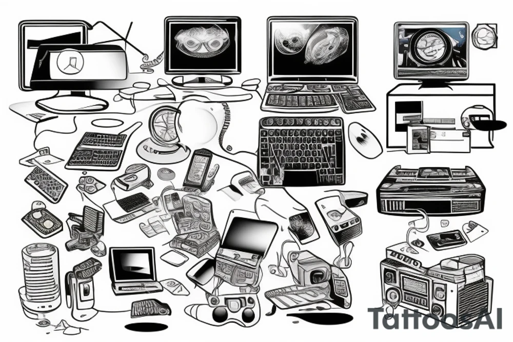 computer tattoo idea