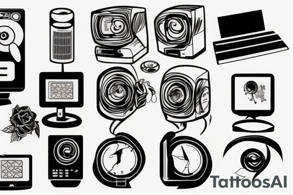 computer tattoo idea