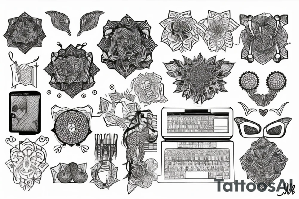 computer tattoo idea