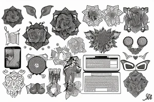 computer tattoo idea