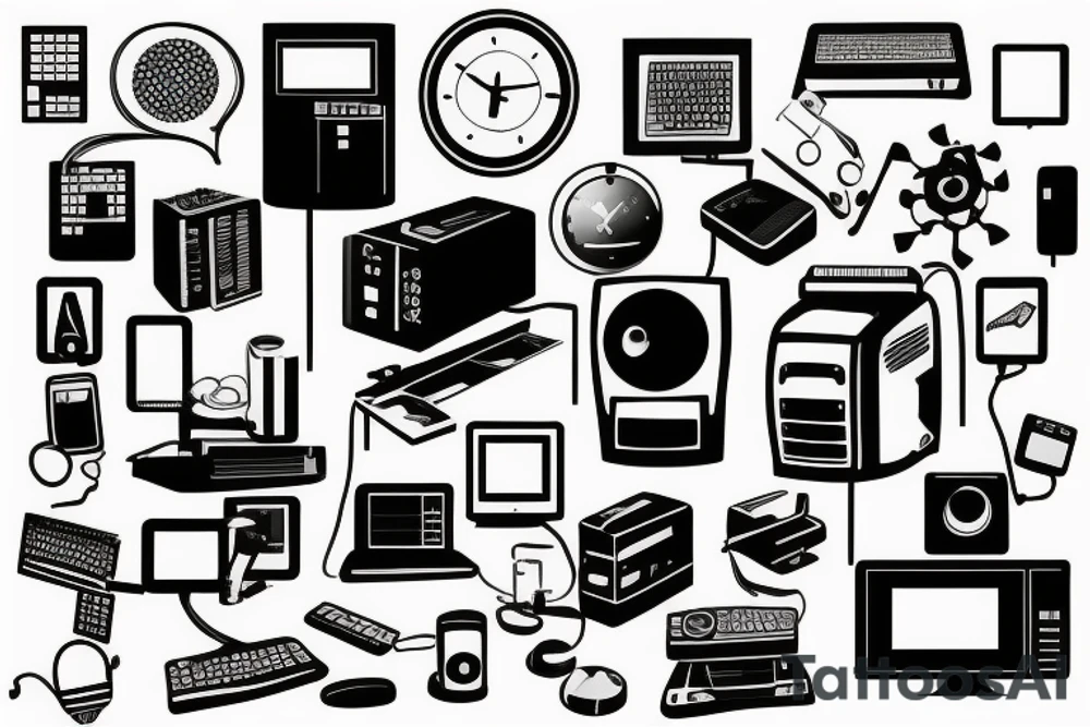 computer tattoo idea