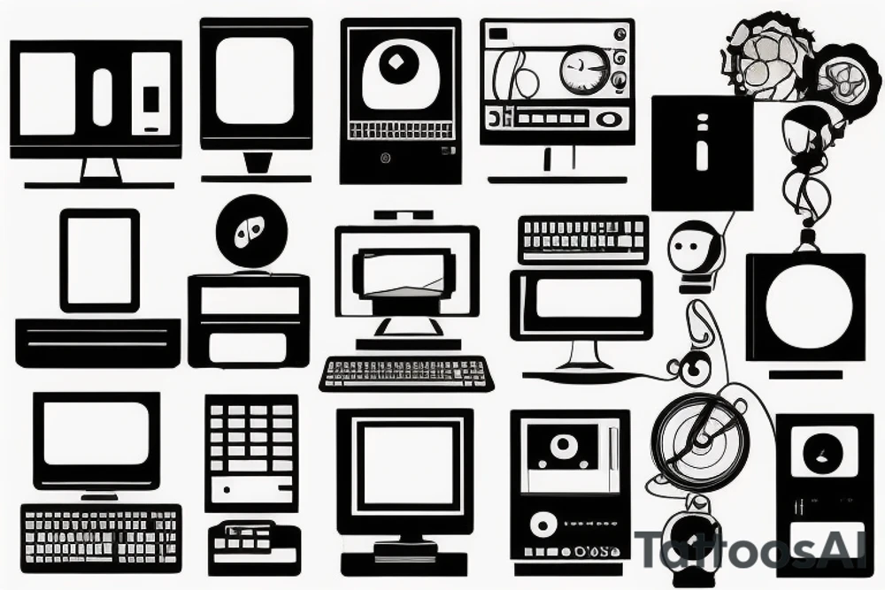 computer tattoo idea