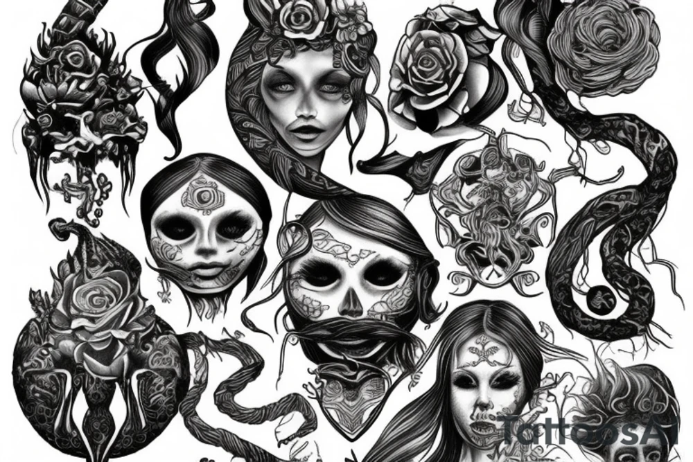 Meduza Gorgona tattoo idea