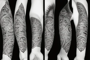 Pair tattoo based on samurai tattoo idea