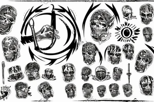 donetsk war tattoo hand tattoo idea