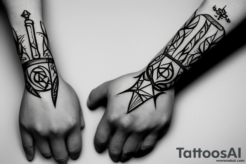 donetsk war tattoo hand tattoo idea