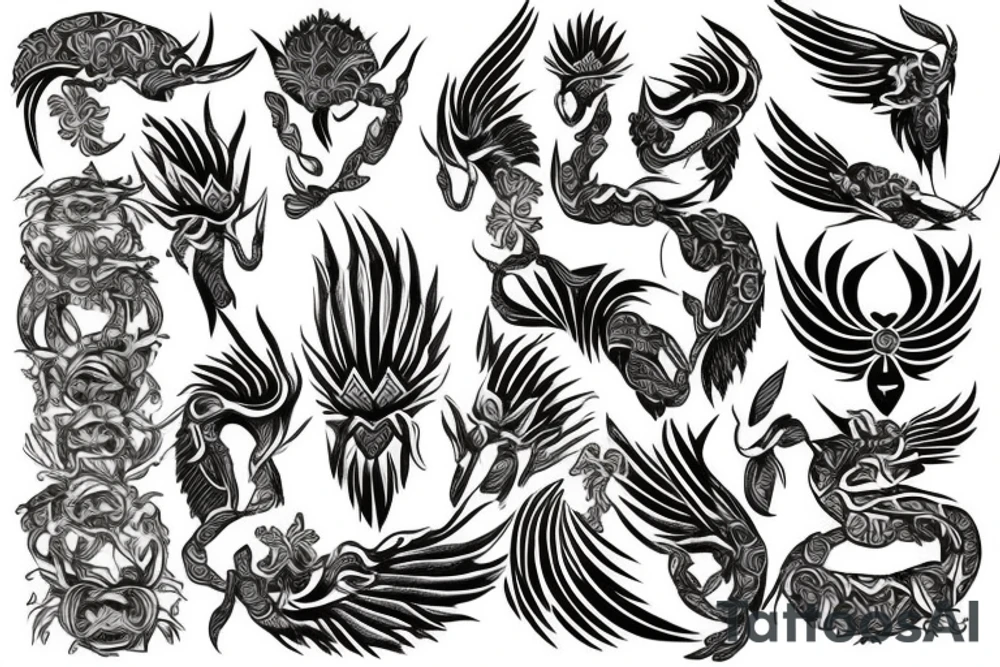 Phoenix tattoo idea