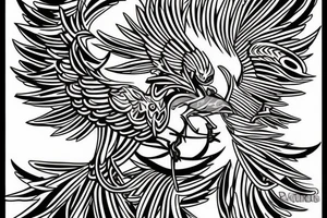phoenix bird, forearm, male tattoo tattoo idea