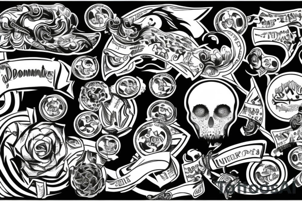 Gold, money, power, sophomores, dofamine tattoo idea Gold, money, power, sophomores, dofamine tattoo idea