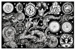 Gold, money, power, sophomores, dofamine tattoo idea