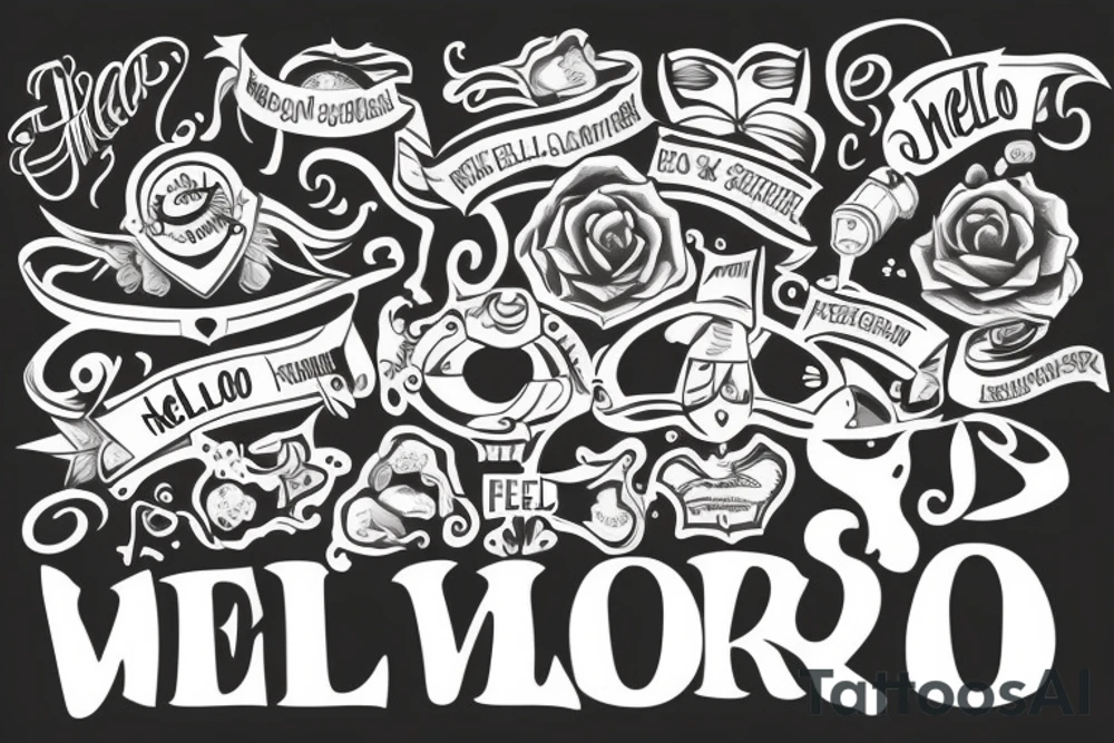 "hello world" tattoo idea