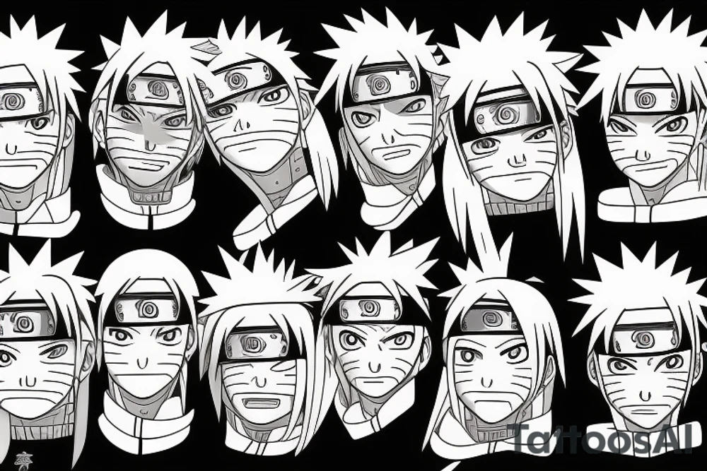Face Naruto tattoo idea