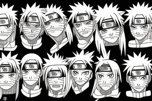 Face Naruto tattoo idea