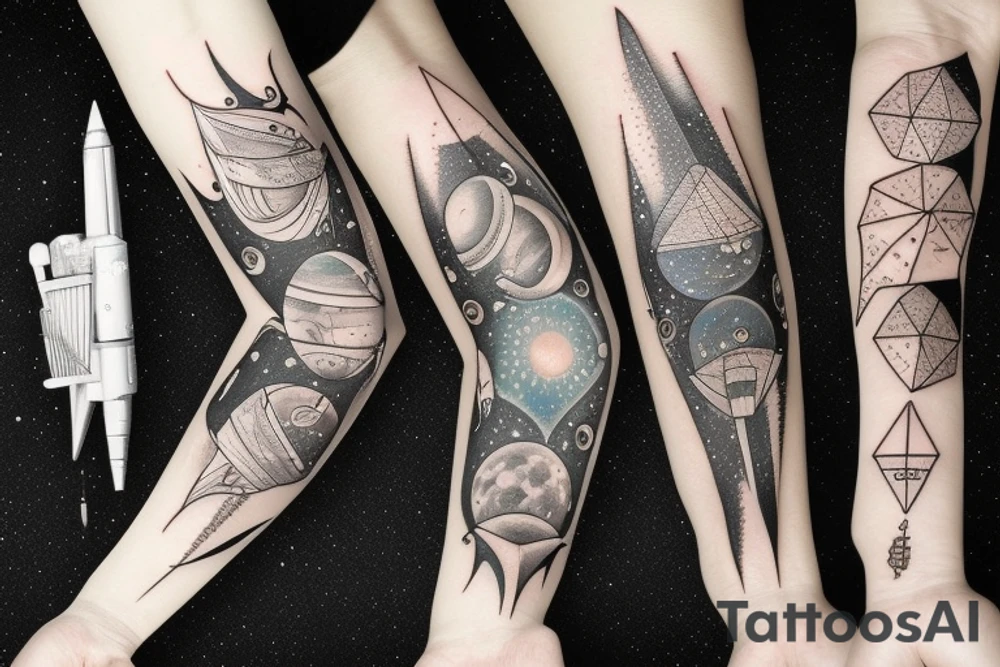 Interstellar space tattoo idea