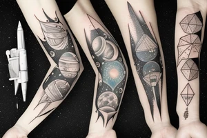 Interstellar space tattoo idea