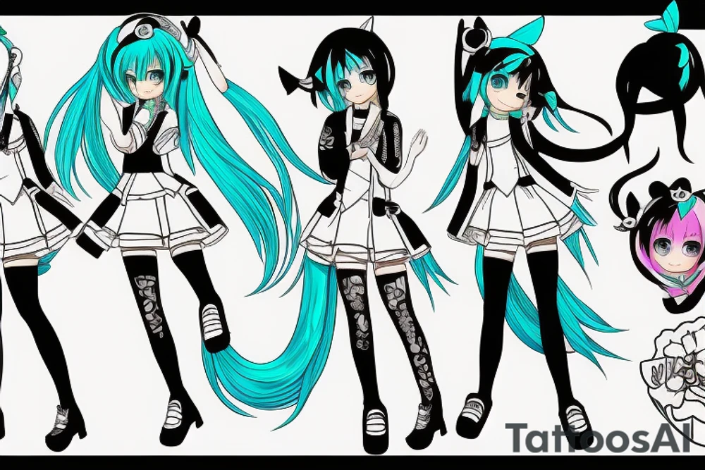 Hatsune Miku tattoo idea