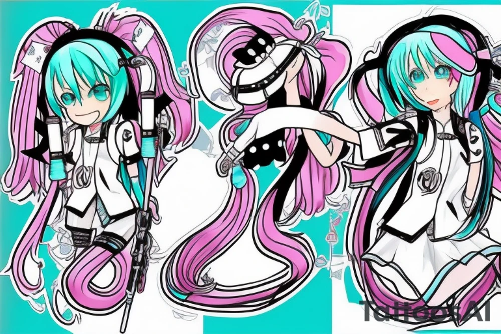 Hatsune Miku tattoo idea