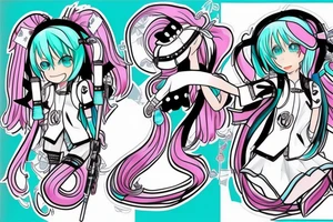 Hatsune Miku tattoo idea