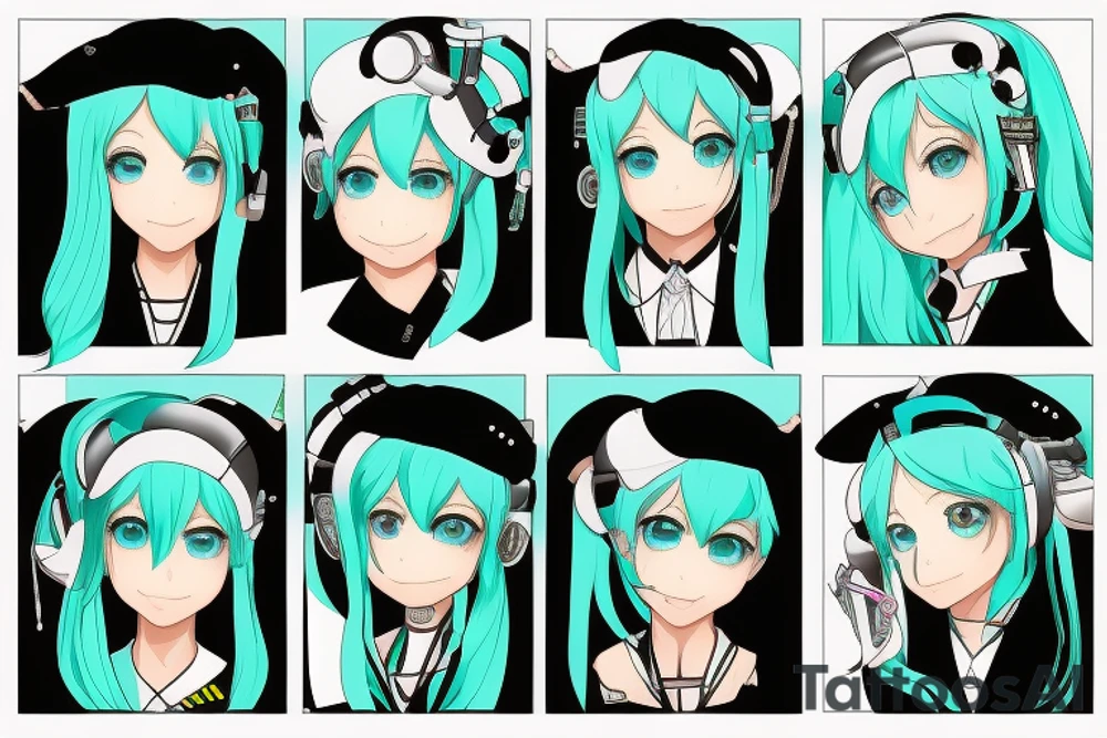 Hatsune Miku tattoo idea