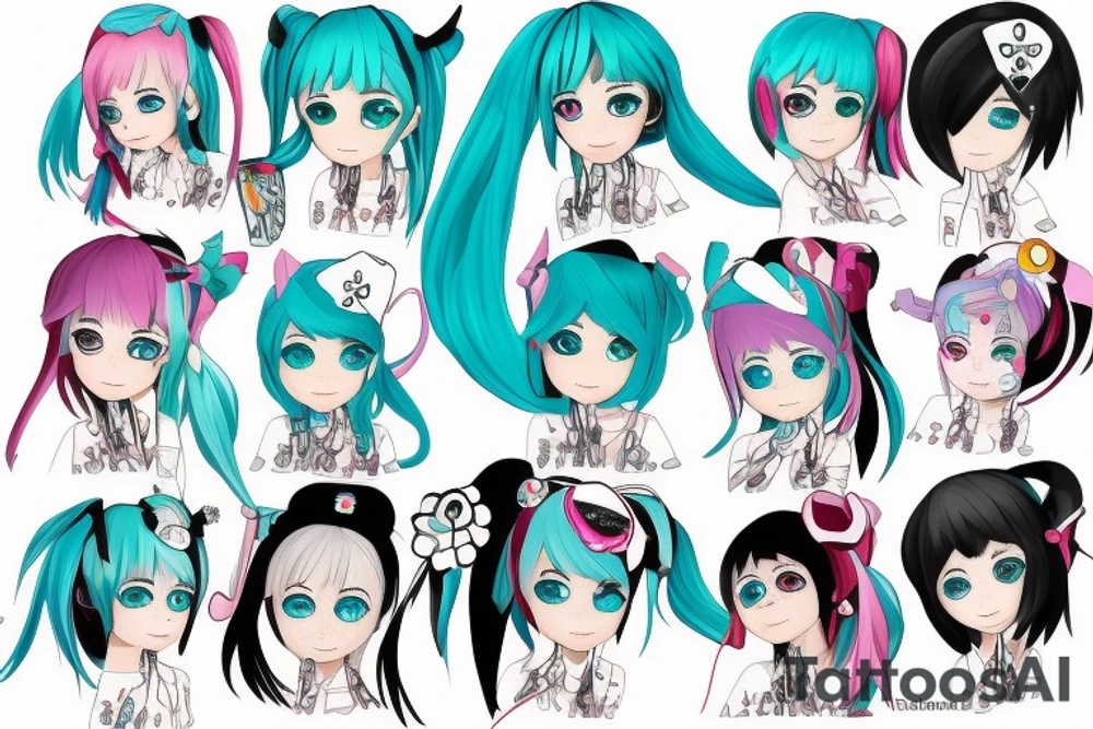 Hatsune Miku tattoo idea