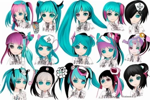 Hatsune Miku tattoo idea