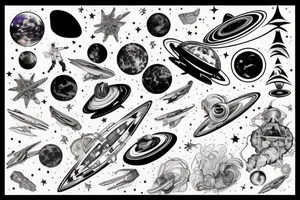 Interstellar space tattoo idea