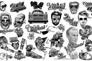 Miami 80’s tattoo idea
