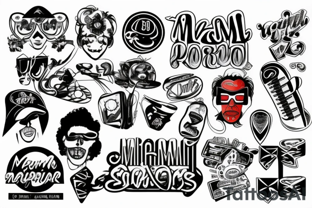 Miami 80’s tattoo idea