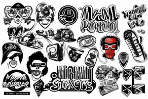 Miami 80’s tattoo idea