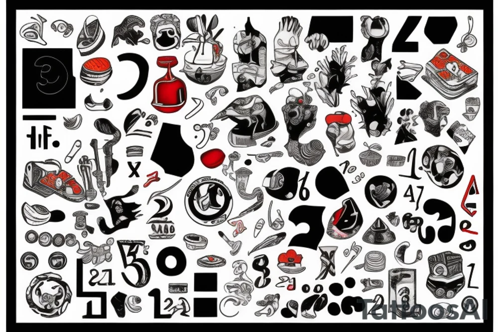 07.11 numbers tattoo idea