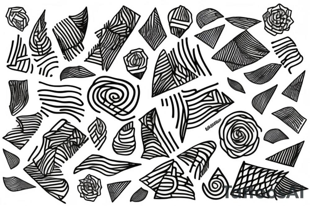 Lines tattoo idea