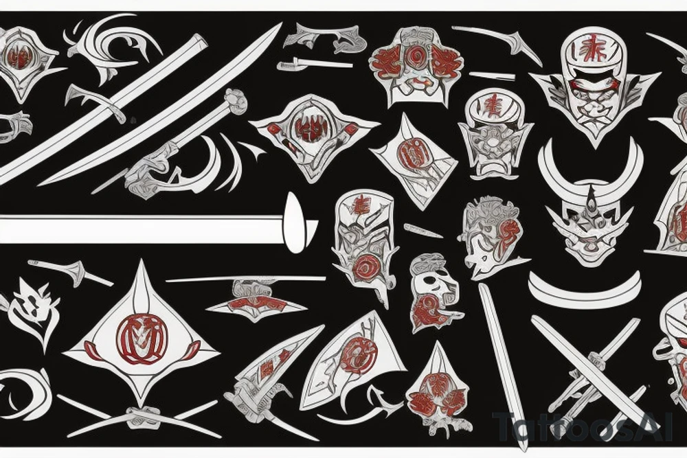 Katana-sword with blood tattoo idea
