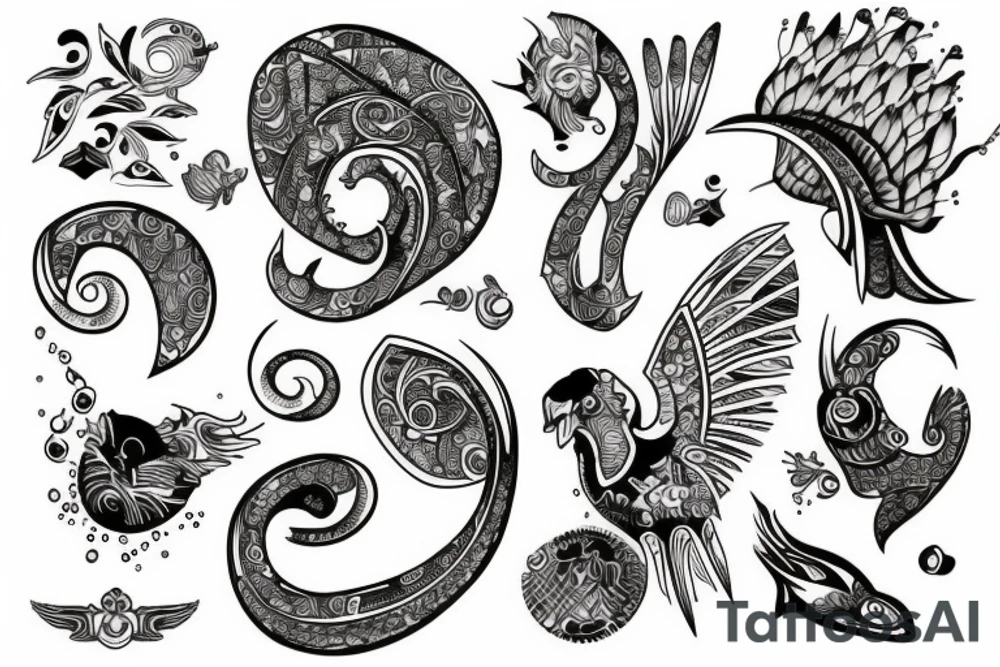 Водолей tattoo idea