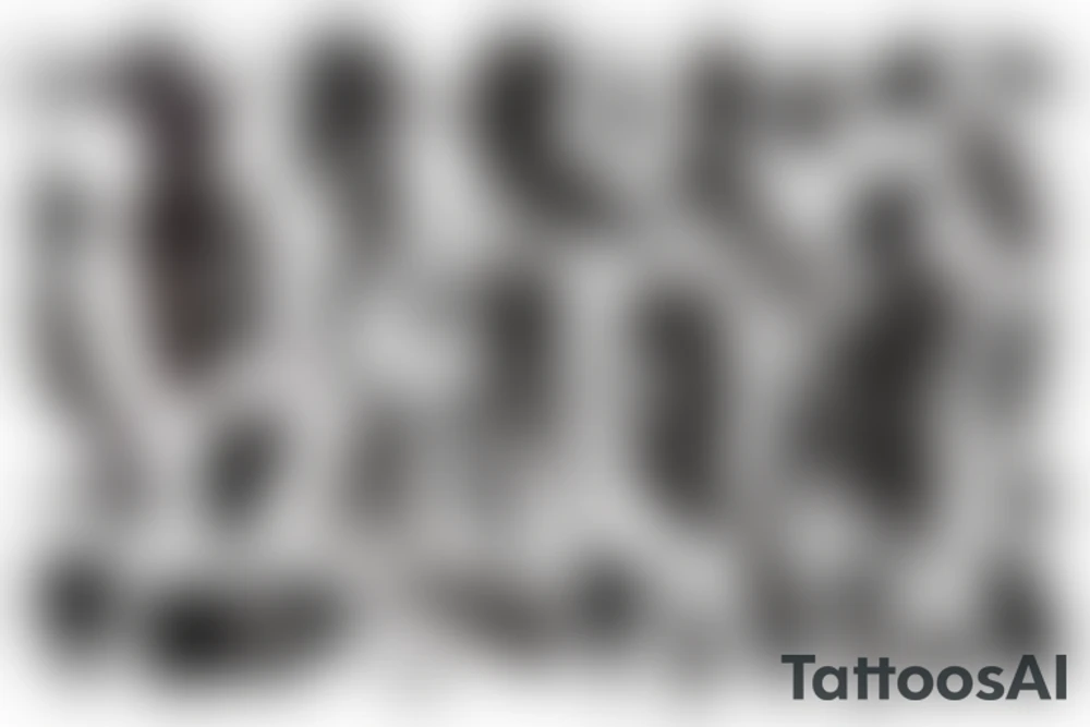 cyberpunk body elements tattoo idea