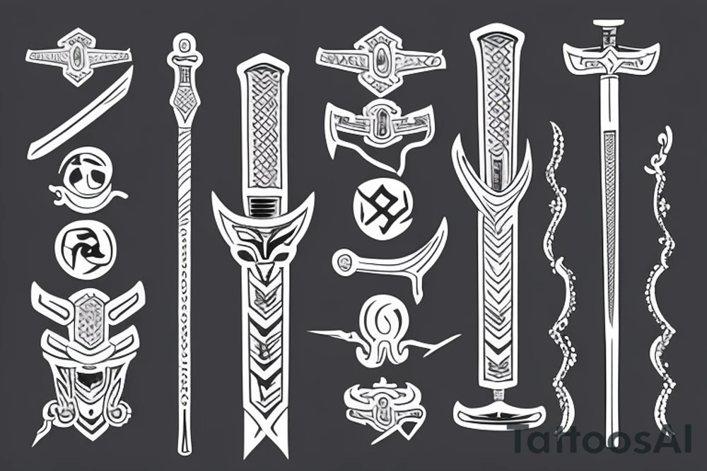 Katana-sword with blood tattoo idea