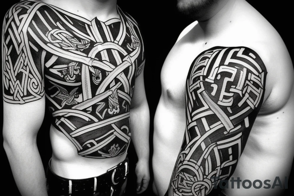 Kelt cross vikings Germany tattoo idea