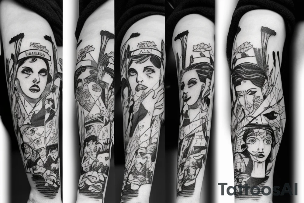 soviet panel house, melancholy, winter, postpunk, doomer tattoo idea