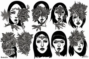 melancholy, winter, postpunk, doomer tattoo idea