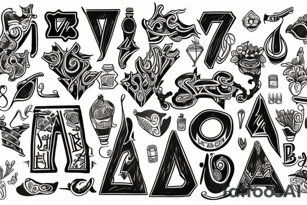 letter א Hebrew tattoo idea