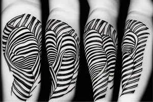 stripes on forearm tattoo idea