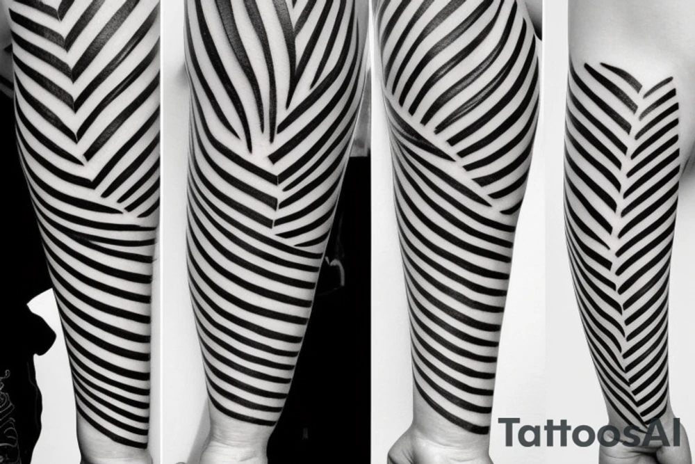 stripes on forearm tattoo idea