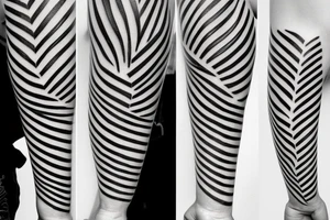 stripes on forearm tattoo idea