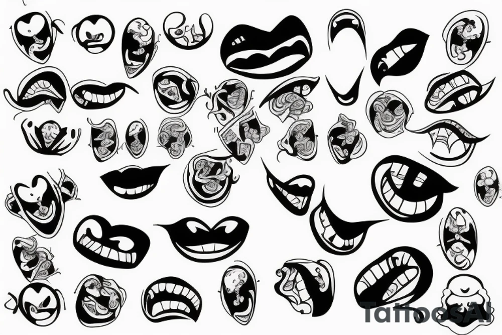 Smile, 9 tattoo idea
