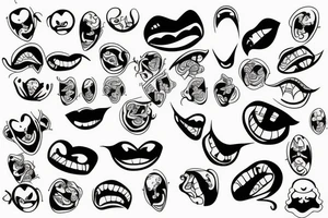 Smile, 9 tattoo idea