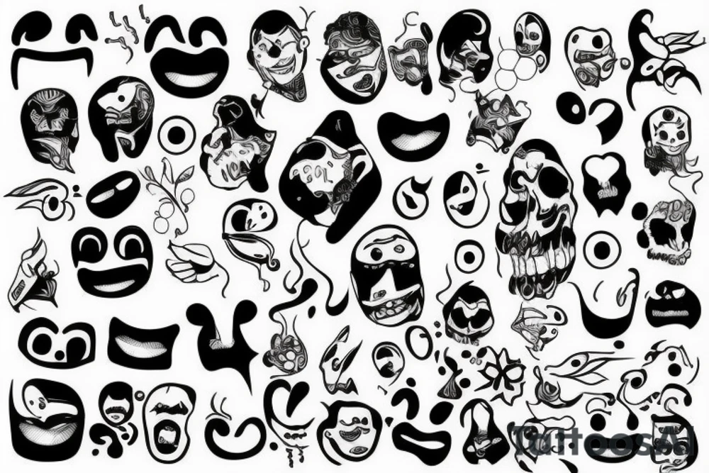 Smile, 9 tattoo idea