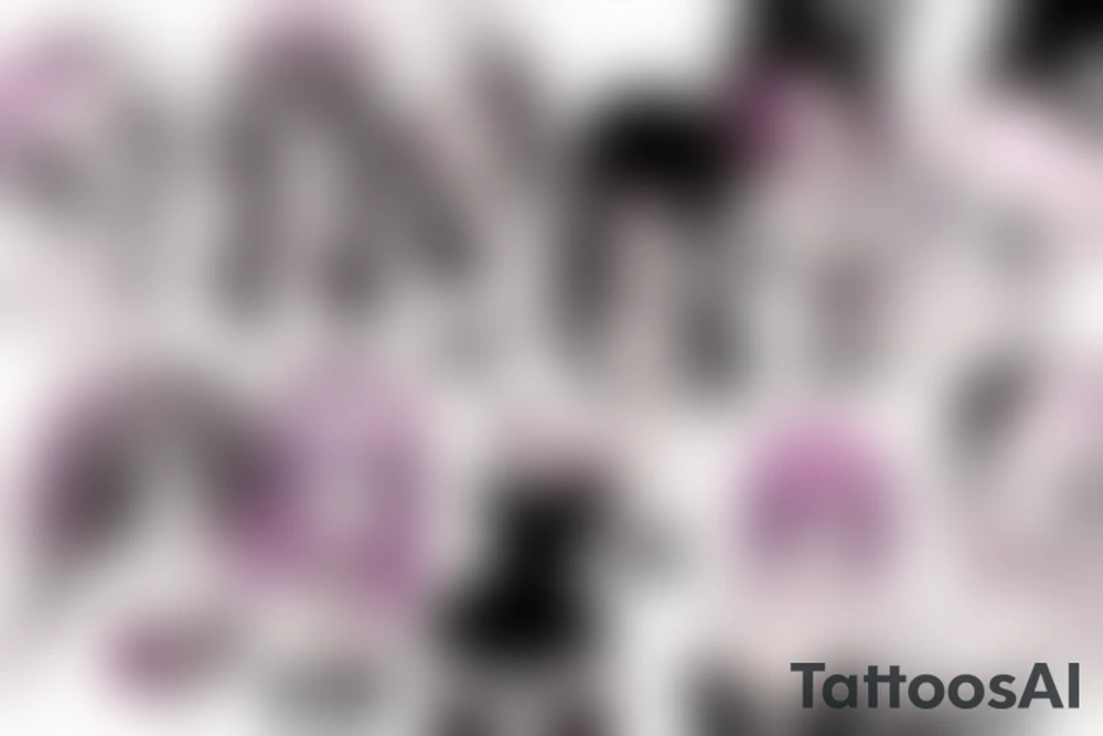 Anime girl sexy tattoo idea