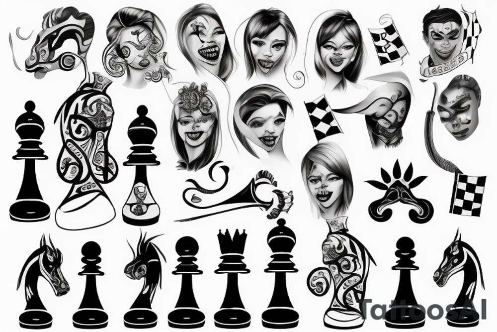 Smile, 9, chess tattoo idea
